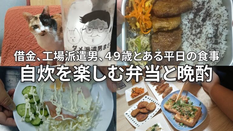 【49年彼女ナシの派遣男が作る平日ご飯】飲み屋にハマって借金した男の自炊生活