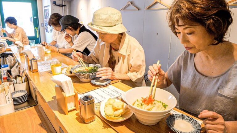 開店準備から調理まで全部ワンオペ麺職人！揚げたて天ぷらに手打ちうどん！丨Tempura and Udon Restaurant : Japanese style