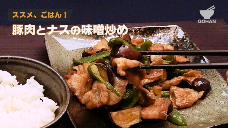 ススメ、ごはん！豚肉とナスの味噌炒めの作り方 【男飯】