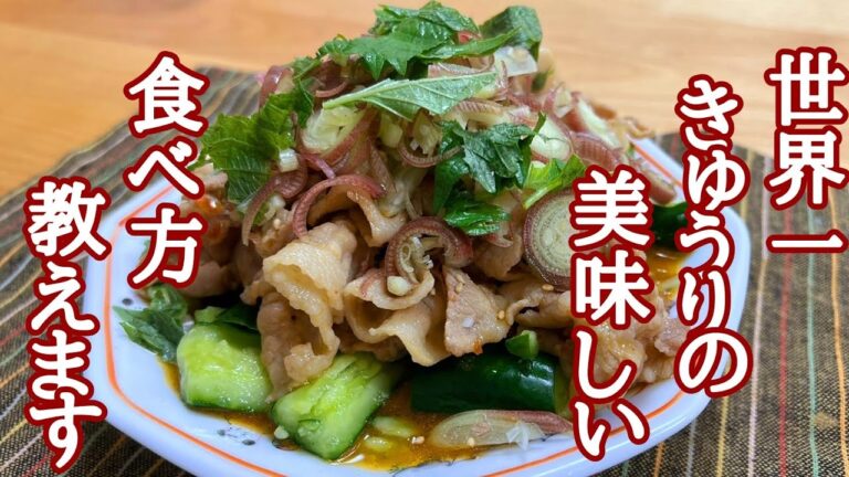 僕はこれ以上美味しいきゅうりの食べ方は知りません！ピリ辛豚きゅうりの作り方！