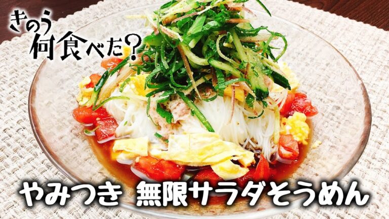 箸が止まらない『やみつき 無限サラダそうめん』How to make plenty of Spice Somen【きのう何食べた？】