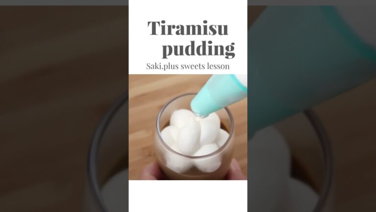 なめらかすぎる！ティラミスプリン【Tiramisu pudding】の作り方！ #お菓子作り #sakiplus #ティラミス #プリン