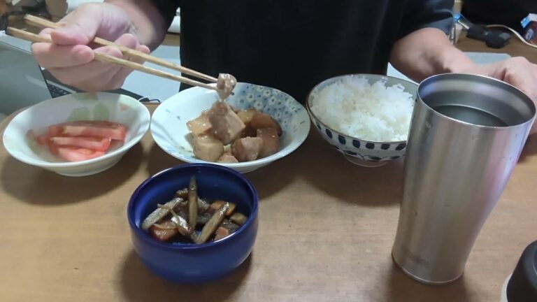 三日前のすじ煮込み美味しかつた！ゆうじろうの今日の晩ごはん