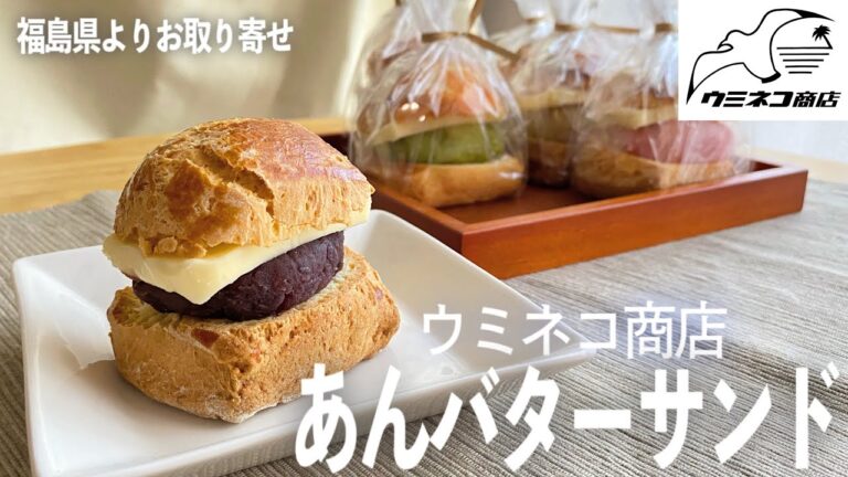 【ウミネコ商店】塩味の効いたスコーンがシンプルで美味しい「あんバターサンド」を牛乳と食べると最高に美味…この大きさ・美味しさ・嬉しさでこの値段は大歓喜です【お取り寄せレポートNo.65】