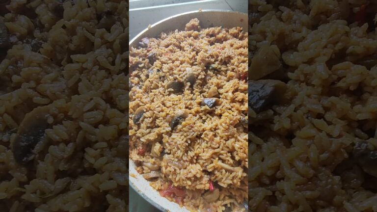 Mushroom biriyani🍲 recipes#yasminvlog#healthyfood mushroom recipe#simple&tadty🍄🌿#yummy lunch recipe😋