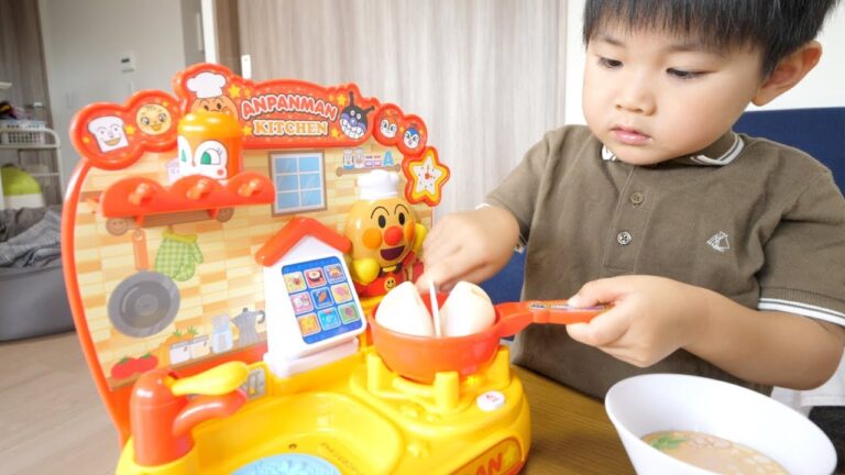 スマートアンパンマンキッチン＆アンパンマンラーメンセットで遊んでみた Anpanman kitchen