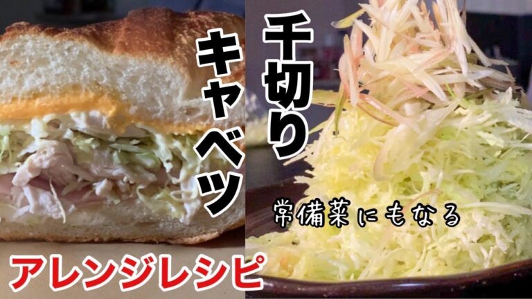 【千切りキャベツレシピ】これさえ作れば無限に広がるキャベツ料理