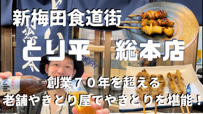 【新梅田食道街】創業７０年を超える老舗やきとり屋のやきとりは、やっぱり美味すぎた！