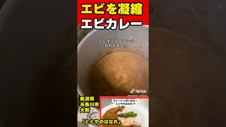 【エビカレー】たくさんのエビを凝縮したエビカレー始めました　 #shorts