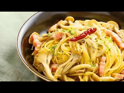 たっぷりきのこの和風パスタ