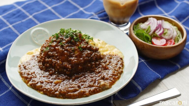 とろふわ夢心地！ 市販ルーで カフェ風 オムキーマ カレーライス のレシピ 作り方