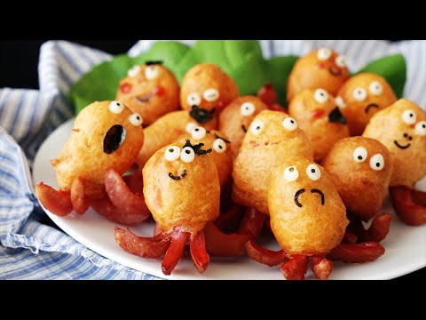 【お弁当にどうぞ】タコさんドックの作り方🐙