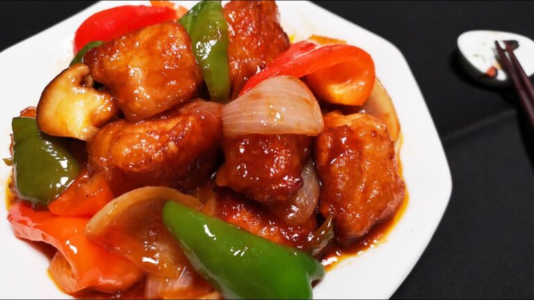 【簡単】フライパン１つで揚げない『酢豚』の作り方 How to make "Sweet and sour Pork"