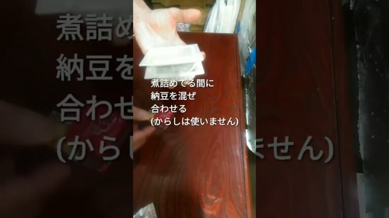 永谷園ひるげアレンジ！豆腐なし納豆汁にしたら美味いね～　#shorts   #永谷園　#納豆