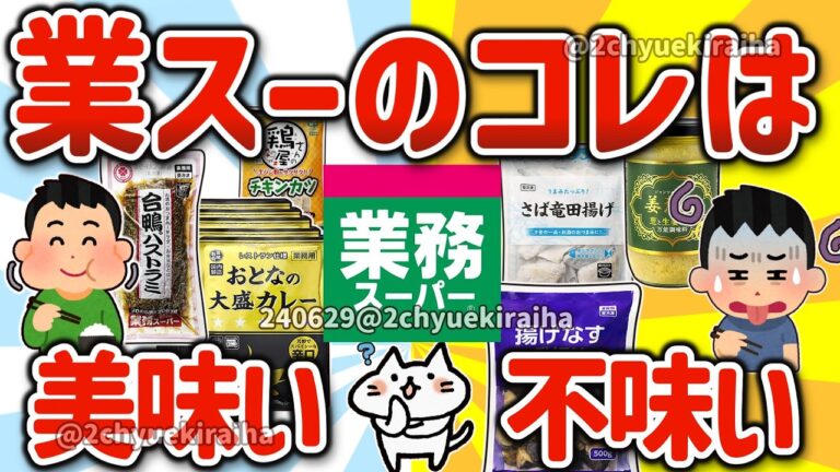 【2ch有益スレ】総集編！業務スーパーでガチでオススメ商品とイマイチな商品を教えてクレメンスｗ【ゆっくり解説】