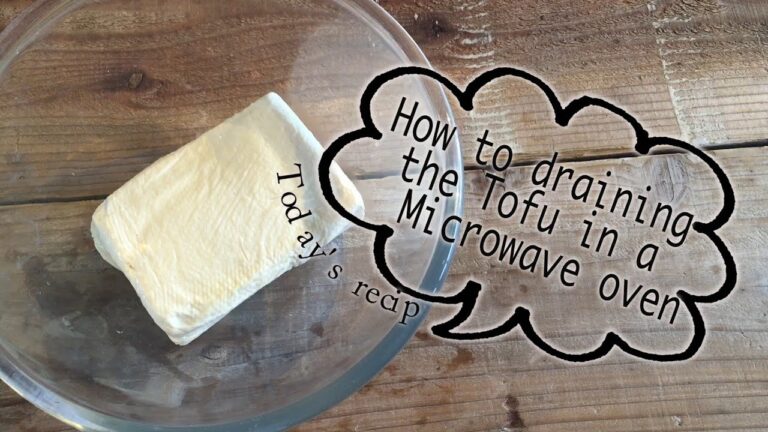 レンジで簡単！下ごしらえ　豆腐の水切りの仕方　How to draining the Tofu in a microwave oven