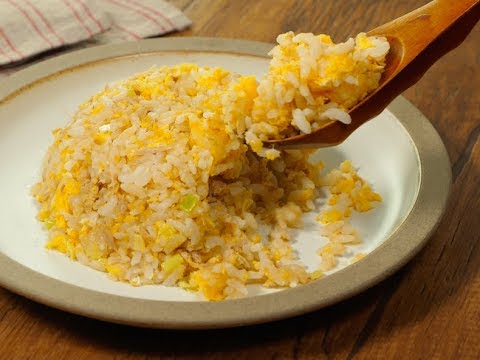 レンジ加熱4分で！  パラパラツナ卵チャーハン