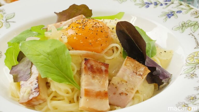 つるっと濃厚イタリアン！ベーコン香ばし 冷製 カルボナーラ そうめん のレシピ 作り方