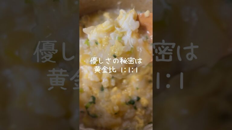 黄金比出汁で作る優しくて美味しいおかゆの作り方 #shorts