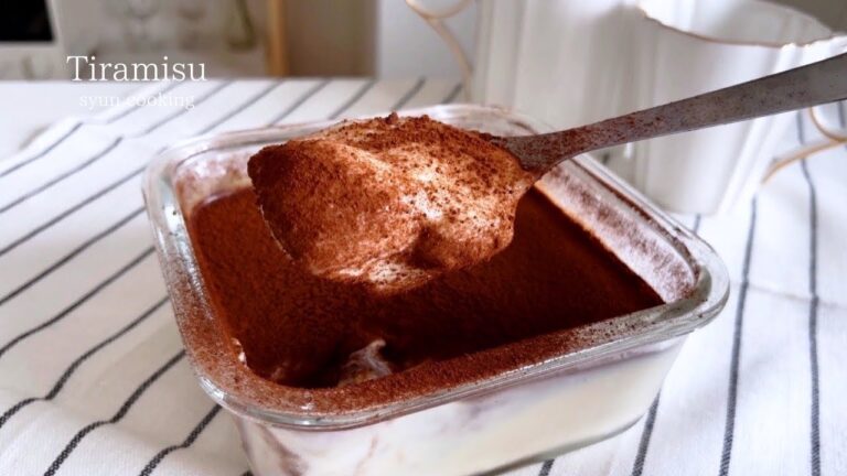 [クリームチーズ・生クリームなし] 豆腐で作る！食べても太らないティラミス作り方 Tiramisu 티라미수