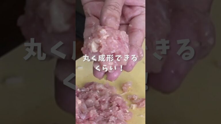 やきとり屋さん100件食ってたどり着いた本当に美味しいつくねの作り方【至高のつくね】 #shorts