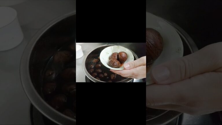 栗の渋皮煮・完成！ / Chestnuts boiled in astringent skin! #菓子研 #お菓子 #お菓子作り #vlog #栗 #渋皮煮 #レシピ #マロン