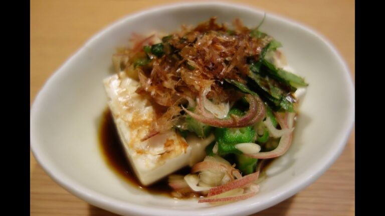 冷や奴いろいろ乗せ Tofu with veggie cooking