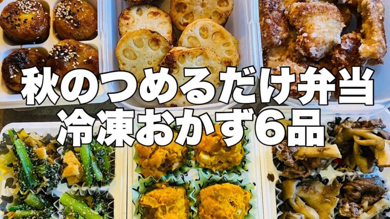 【毎朝つめるだけ！お弁当がラクになる　秋の作りおき冷凍おかず弁当】