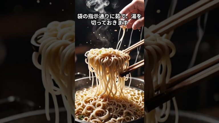 焼きうどんの作り方 #料理 #社畜 #自炊料理 #簡単レシピ #雑学 #自炊