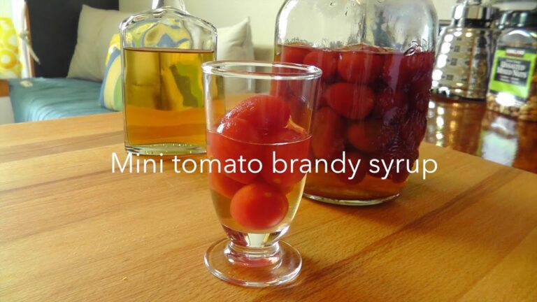 夏にオススメ♪ ミニトマトのブランデーシロップ漬け　Mini tomato brandy syrup