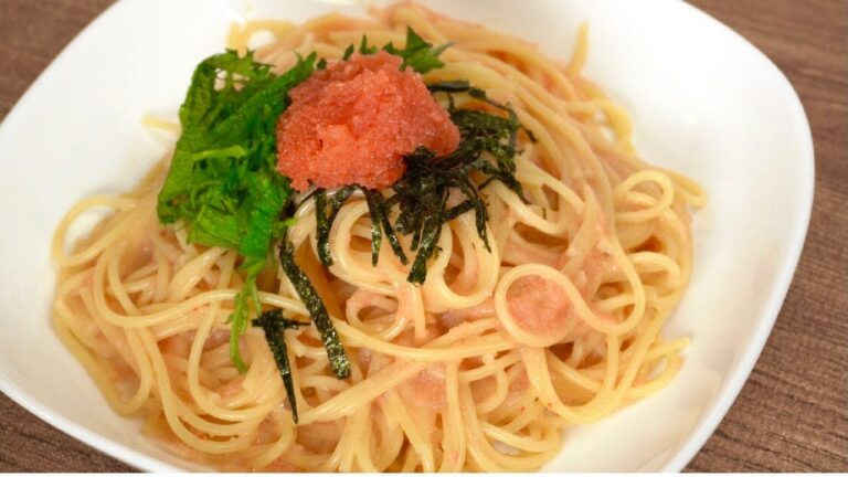 【レンチンパスタ】和えるだけで美味しい明太子パスタの作り方。