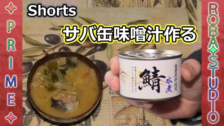 98円のサバ缶で味噌汁作る #Shorts