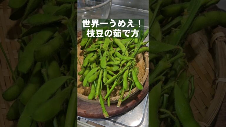 意外と知らない世界一旨い枝豆の茹で方 ！簡単おつまみレシピ ライフハック 居酒屋メニュー