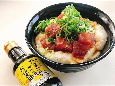 たまごにかけるお醤油で作る！まぐろののっけとろろ豆腐