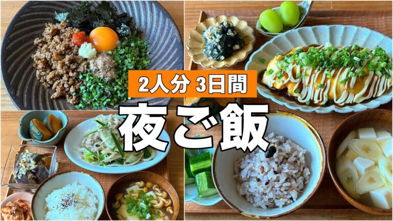 1食354円✨夜ご飯【2人分・3日間】台湾まぜうどん / とんぺい焼き / 野菜炒め