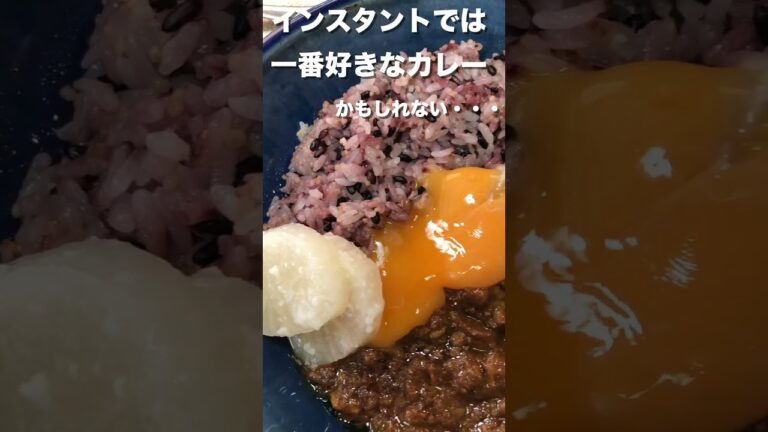 インスタントでは一番好きなカレーかもしれない🍛 #shorts #ミニブログ #1分vlog #1minutevlog #ロイホのジャワカレー #レトルトカレー #ファミレスランチ