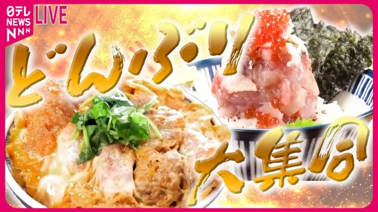 【どんぶりまとめ】厚切りかつ丼！人気店のすごい名物 / 魅惑のパラダイス！海鮮丼・一品入魂のウマい店  など（日テレNEWSLIVE）