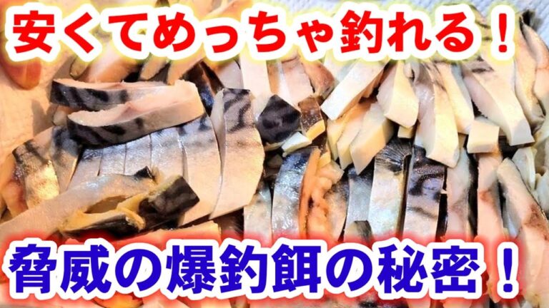 【奇跡の爆釣餌】コスパ最強！塩サバ切り身えさ作り方！カサゴ根魚、太刀魚釣り、アナゴなんでも爆釣りえさ！鯖の作り置きレシピ