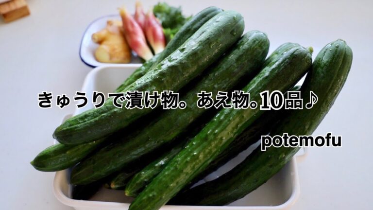 【きゅうり】で簡単10品！【漬け物・和え物】/Potemofu