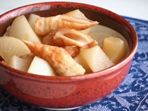 ちくわと大根の追いがつおつゆ煮