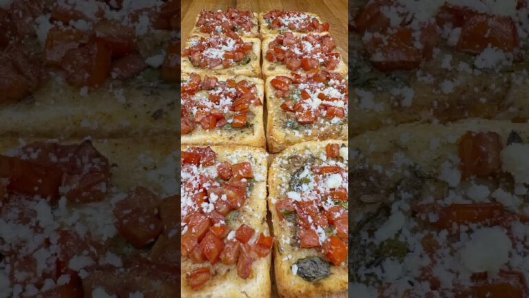 Bruschetta is a delicious Italian appetizer                                            #food #short