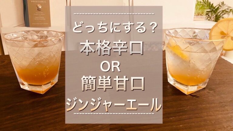 あなたはどっちにする？本格辛口ジンジャーor簡単甘口ジンジャーエール【ジンジャーエールの作り方】