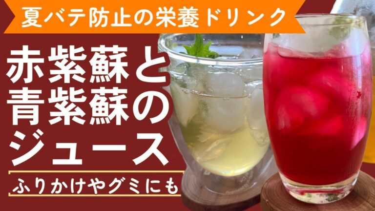 【熱中症対策】夏を楽しむスーパードリンク！ジュースだけじゃない赤紫蘇と青紫蘇のレシピ