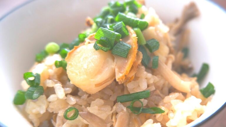 ベビーホタテとキノコの炊き込みご飯の作り方 |  Scallop and mushroom rice |  가리비와 버섯 밥 |  स्कैलप और मशरूम चावल 【コストコ】