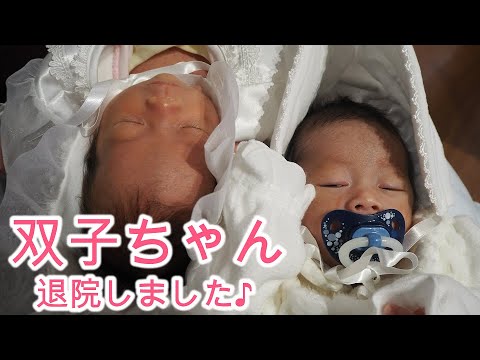 【双子初登場】退院の後の生活♪