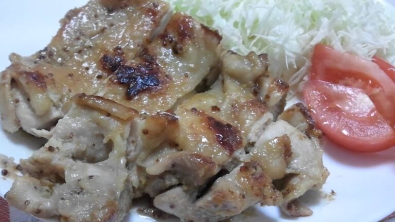 もみ込んで焼くだけ、かんたん鶏肉の粒マスタード焼き