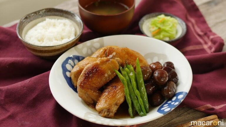 ホクホクの香ばしさ！ 栗と 手羽先の こっくり煮 のレシピ 作り方