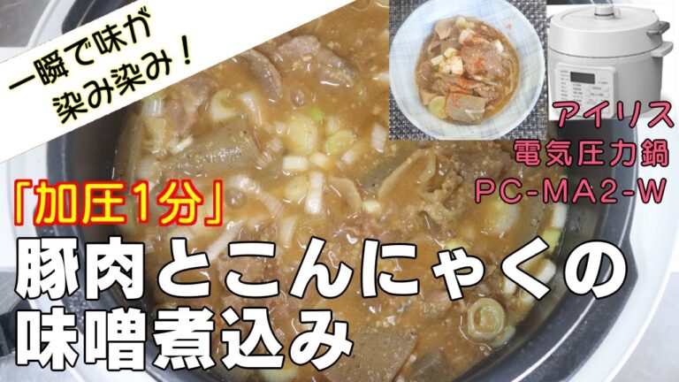 豚肉とこんにゃくの味噌煮