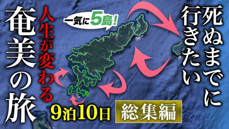 【保存版】奄美大島離島巡り旅！世界も驚くグルメ・絶景・秘境が史上最高すぎて人生変わりました！【9泊10日ひとり旅・おすすめ観光スポット】