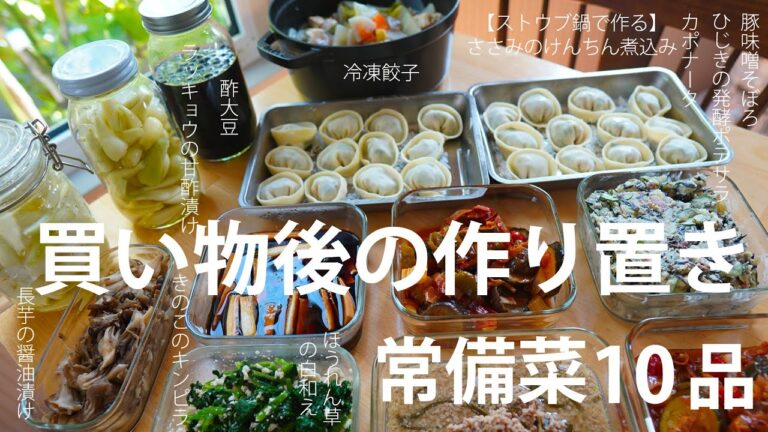 常備菜【買いもの後の作りおき】10品